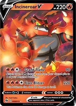 Incineroar V #08/73 Ultra Rare — Champion's Path