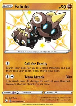 Falinks #SV074/SV122 Shiny Holo Rare — Sword & Shield—Shining Fates
