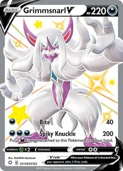 Grimmsnarl V #SV116/SV122 Shiny Holo Rare — Sword & Shield—Shining Fates