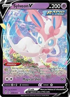 Sylveon V #074/203 Ultra Rare — Sword & Shield—Evolving Skies