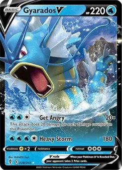 Gyarados V #028/203 Ultra Rare — Sword & Shield—Evolving Skies