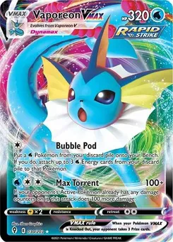Vaporeon VMAX #030/203 Ultra Rare — Sword & Shield—Evolving Skies
