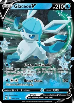 Glaceon V #040/203 Ultra Rare — Sword & Shield—Evolving Skies