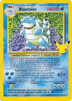 Blastoise #2/102 Classic Collection — Celebrations: Classic Collection