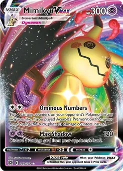 Mimikyu VMAX #069/172 Ultra Rare — Sword & Shield—Brilliant Stars