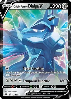 Origin Forme Dialga V #113/189 Ultra Rare — Sword & Shield—Astral Radiance