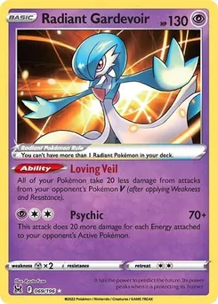 Radiant Gardevoir #069/196 Radiant Rare — Sword & Shield—Lost Origin
