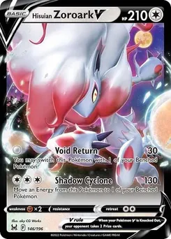 Hisuian Zoroark V #146/196 Ultra Rare — Sword & Shield—Lost Origin