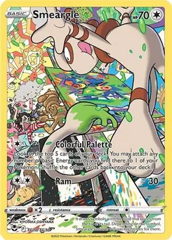 Smeargle #TG10/TG30 Ultra Rare — SWSH12: Silver Tempest Trainer Gallery