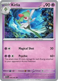 Kirlia #028/091 Uncommon — Scarlet & Violet—Paldean Fates