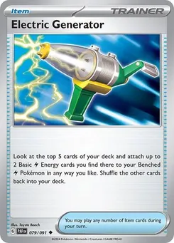 Electric Generator #079/091 Uncommon — Scarlet & Violet—Paldean Fates