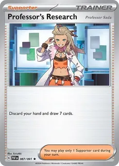 Professor's Research #087/091 Rare — Scarlet & Violet—Paldean Fates