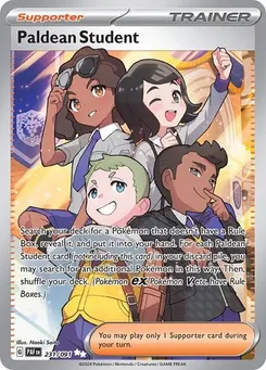 Paldean Student #231/091 Ultra Rare — Scarlet & Violet—Paldean Fates