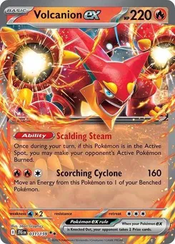 Volcanion ex #031/159 Double Rare — Scarlet & Violet—Journey Together