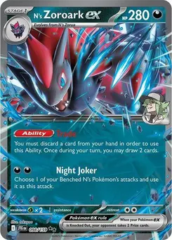 N's Zoroark ex #098/159 Double Rare — Scarlet & Violet—Journey Together