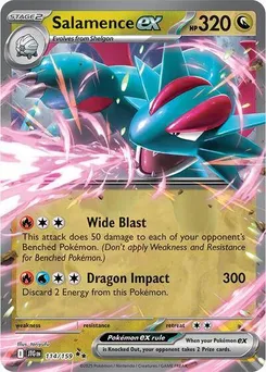 Salamence ex #114/159 Double Rare — Scarlet & Violet—Journey Together