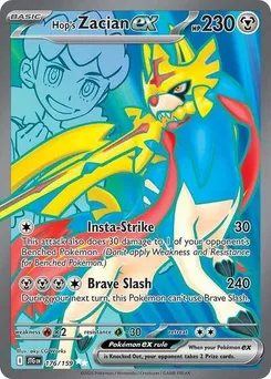 Hop's Zacian ex #176/159 Ultra Rare — Scarlet & Violet—Journey Together