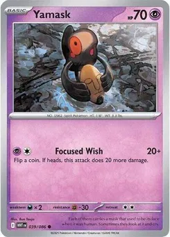 Yamask #039/086 Common — Scarlet & Violet—White Flare