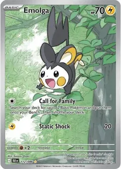 Emolga #112/086 Illustration Rare — Scarlet & Violet—Black Bolt