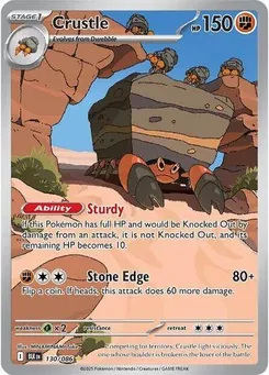 Crustle #130/086 Illustration Rare — Scarlet & Violet—Black Bolt