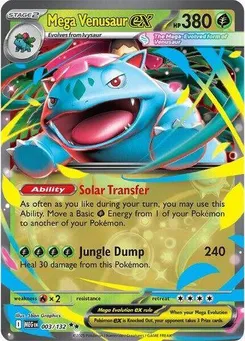 Mega Venusaur ex #003/132 Double Rare — Mega Evolution