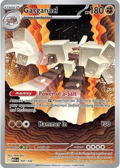 Garganacl #147/132 Illustration Rare — Mega Evolution