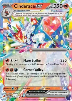 Cinderace ex #038/217 Double Rare — Mega Evolution—Ascended Heroes