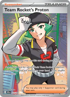 Team Rocket's Proton #227/182 Ultra Rare — Scarlet & Violet—Destined Rivals