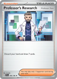 Professor's Research #190/198 Rare — Scarlet & Violet