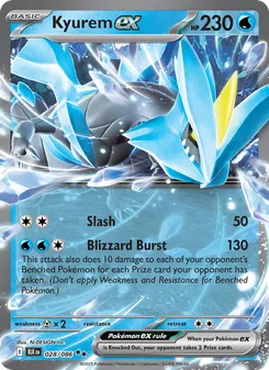 Kyurem ex #028/086 Double Rare — Scarlet & Violet—Black Bolt