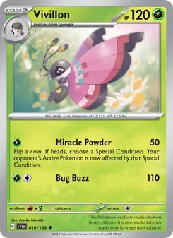 Vivillon #010/198 Uncommon — Scarlet & Violet