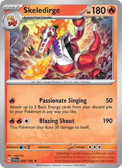 Skeledirge #038/198 Rare — Scarlet & Violet
