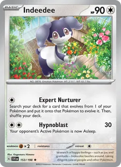 Indeedee #153/198 Rare — Scarlet & Violet