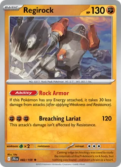 Regirock #082/159 Rare — Scarlet & Violet—Journey Together
