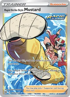 Rapid Strike Style Mustard #TG27/TG30 Ultra Rare — Sword & Shield—Brilliant Stars