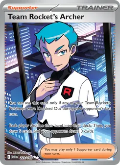 Team Rocket's Archer #223/182 Ultra Rare — Scarlet & Violet—Destined Rivals