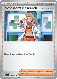 Professor's Research #189/198 Rare — Scarlet & Violet